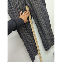 Appleseeds Womens Striped Relaxed Fit Pants Size 12 Brown/Black