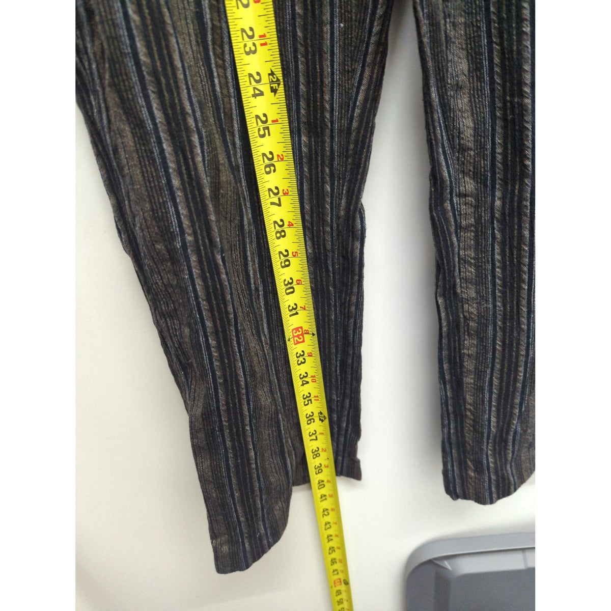 Appleseeds Womens Striped Relaxed Fit Pants Size 12 Brown/Black