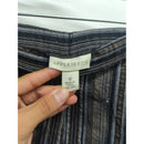 Appleseeds Womens Striped Relaxed Fit Pants Size 12 Brown/Black