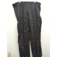 Appleseeds Womens Striped Relaxed Fit Pants Size 12 Brown/Black