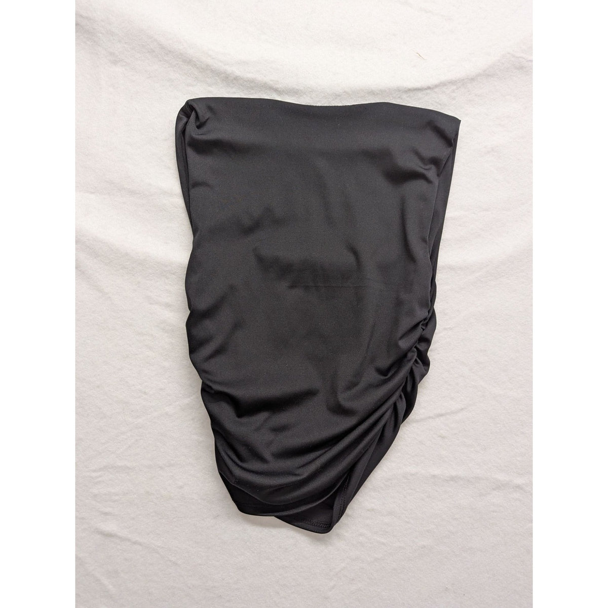 Live The Moment Ruched Black S Tube Top