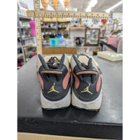 Kids Air Jordan 2Y Athletic Shoes Black/White With Pink & Gold Accents