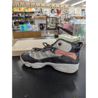Kids Air Jordan 2Y Athletic Shoes Black/White With Pink & Gold Accents