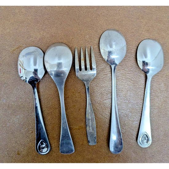 Vintage Gerber Silver-Plated Baby Spoon & Fork Set