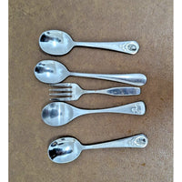 Vintage Gerber Silver-Plated Baby Spoon & Fork Set