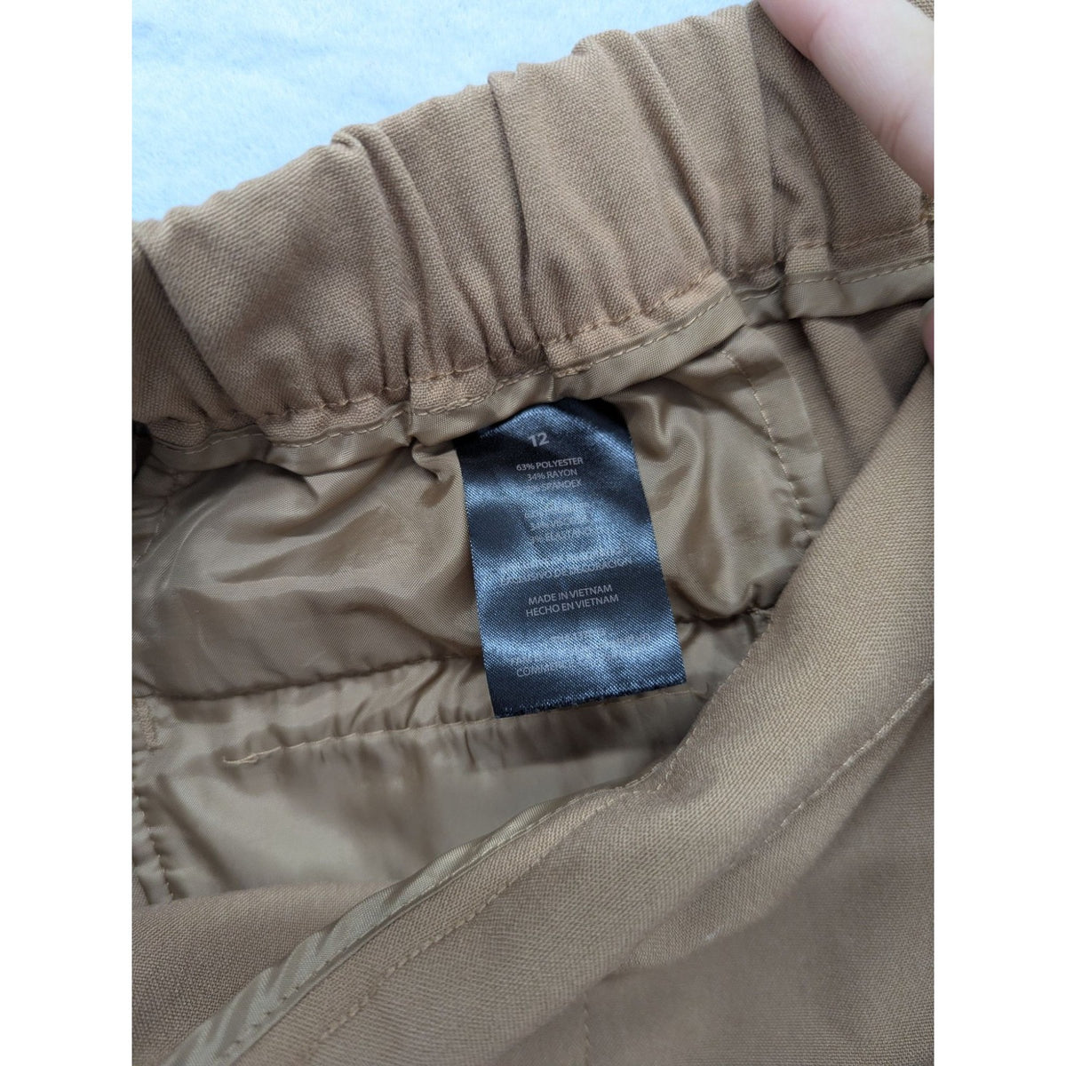 Banana Republic Womens Trousers Size 12 Khaki Ankle-Length Pants