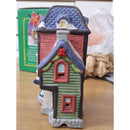 Vintage Village Hand-Painted Porcelain Victorian House With Box