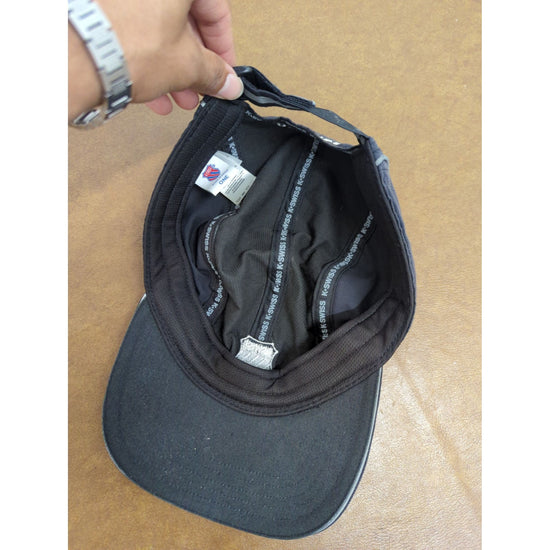 K-Swiss Black Adjustable Cap With Reflective Piping Lightweight & Breathable One Size Fits Most