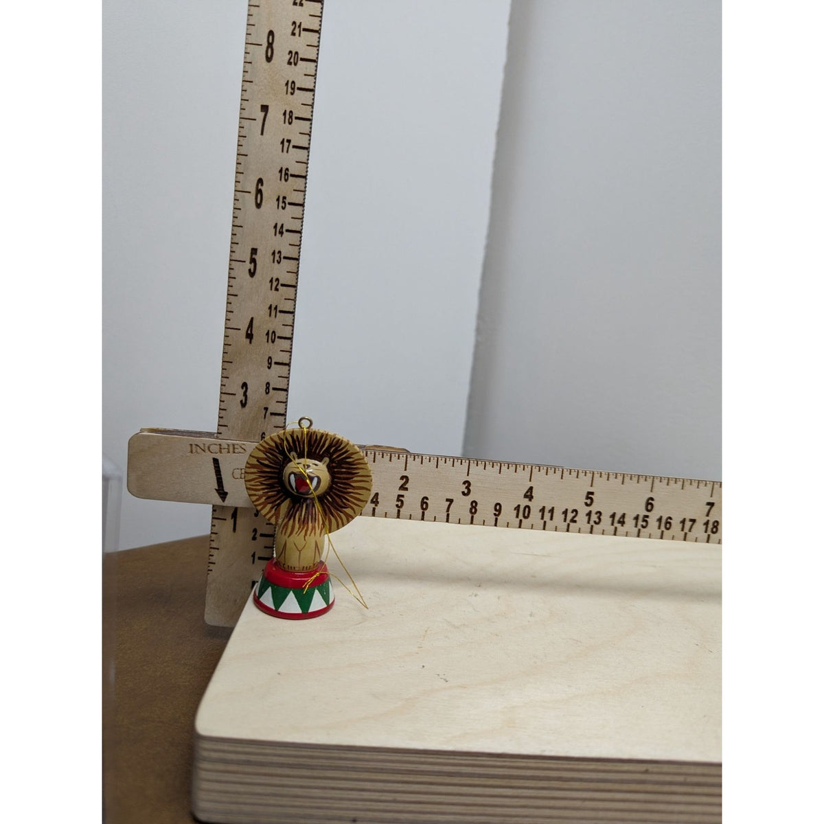 Avon Circus Lion Ornament Hand-Painted Wood 2.5" Tall Christmas Holiday Decor