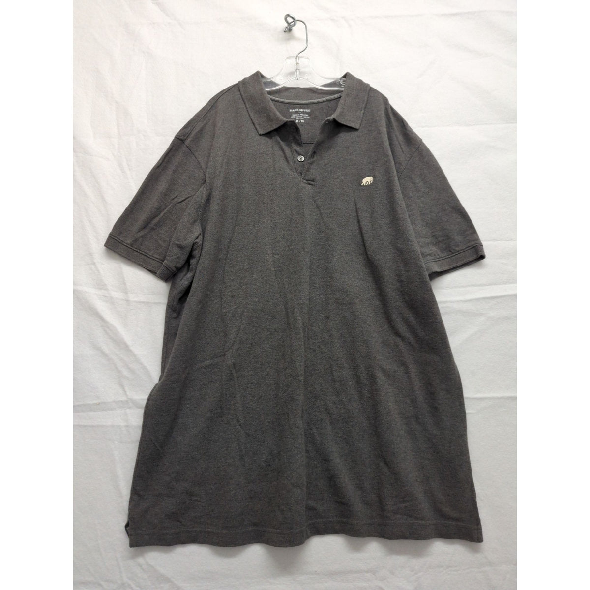 Banana Republic Mens Gray Polo Shirt XL 100% Cotton Short Sleeve Casual