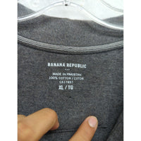 Banana Republic Mens Gray Polo Shirt XL 100% Cotton Short Sleeve Casual