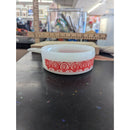 Vintage Fire-King Red Teardrop Design Milk Glass Skillet