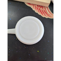 Vintage Fire-King Red Teardrop Design Milk Glass Skillet
