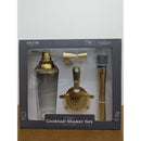 BKLYN Steel Co 4-Piece Gold Cocktail Shaker Set With Strainer Jigger & Muddler - Everyday Collection