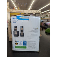 Panasonic Kx-tgc352 Black Cordless Phone 2 Handsets Call Block Large Display