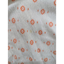 Blue Mountain Womens Long Sleeve Tunic Top L Cotton Blend Orange Print