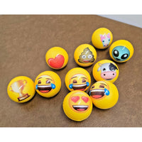 Dave & Busters Emoji-Themed Yellow Plastic Balls - Fun Collectible Toys