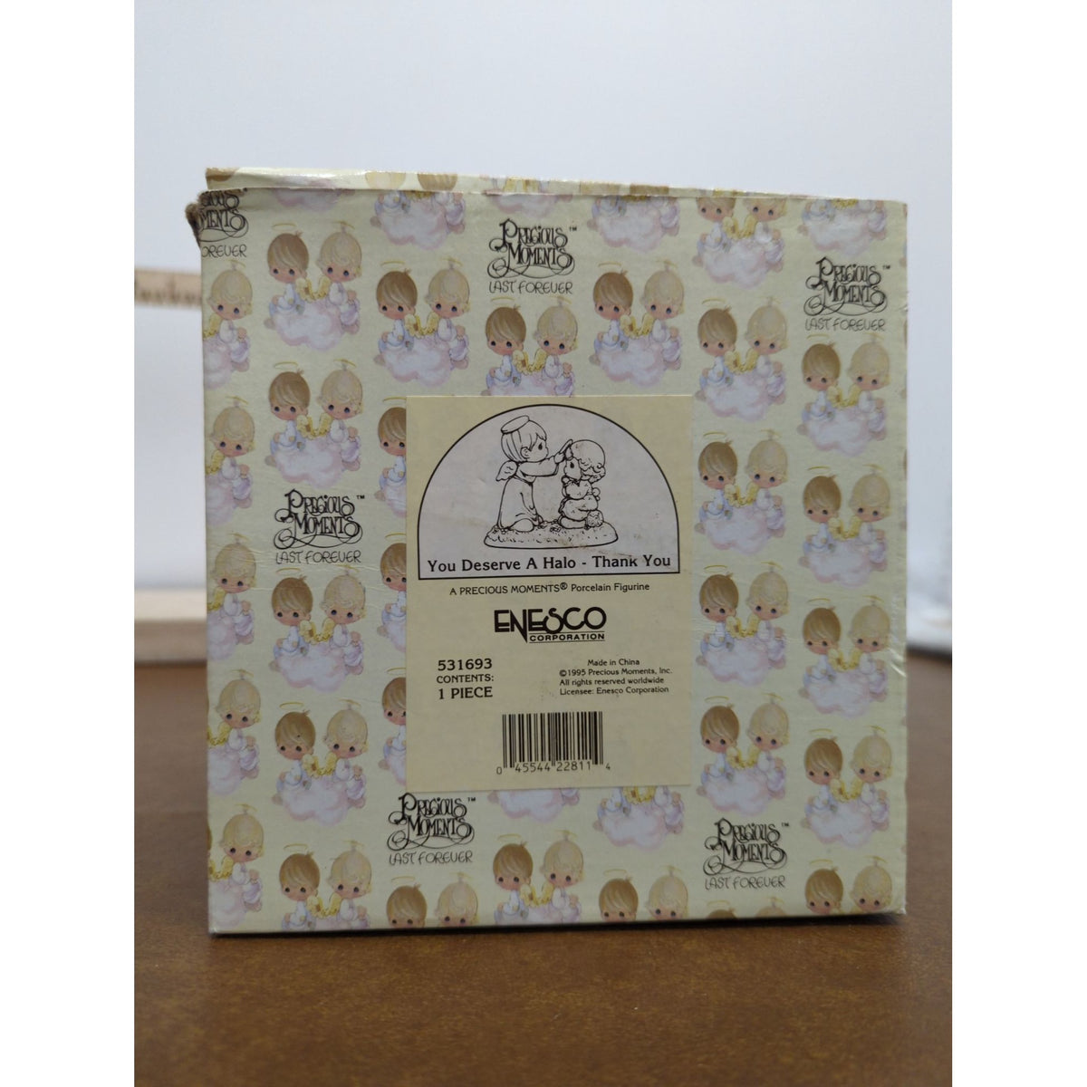 You Deserve A Halo Thank You Precious Moments Porcelain Figurine 1995 Enesco In Box