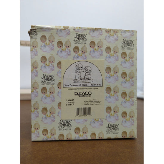 You Deserve A Halo Thank You Precious Moments Porcelain Figurine 1995 Enesco In Box