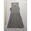Art Class Girls Gray Sleeveless Dress With White Floral Lace Overlay XL 14/16