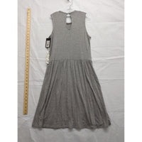 Art Class Girls Gray Sleeveless Dress With White Floral Lace Overlay XL 14/16