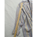 Brooks Brothers 346 Mens Cotton Striped Button-Down Shirt Blue/Yellow Size M
