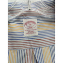 Brooks Brothers 346 Mens Cotton Striped Button-Down Shirt Blue/Yellow Size M