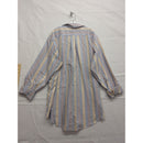 Brooks Brothers 346 Mens Cotton Striped Button-Down Shirt Blue/Yellow Size M