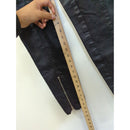 Black High-Waisted Skinny Pants With Button Front & Ankle Zippers - Size S