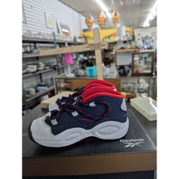 Reebok Infant Question Mid Basketball Shoes Navy/White/Red Size 9 USA with Box