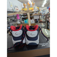 Reebok Infant Question Mid Basketball Shoes Navy/White/Red Size 9 USA with Box
