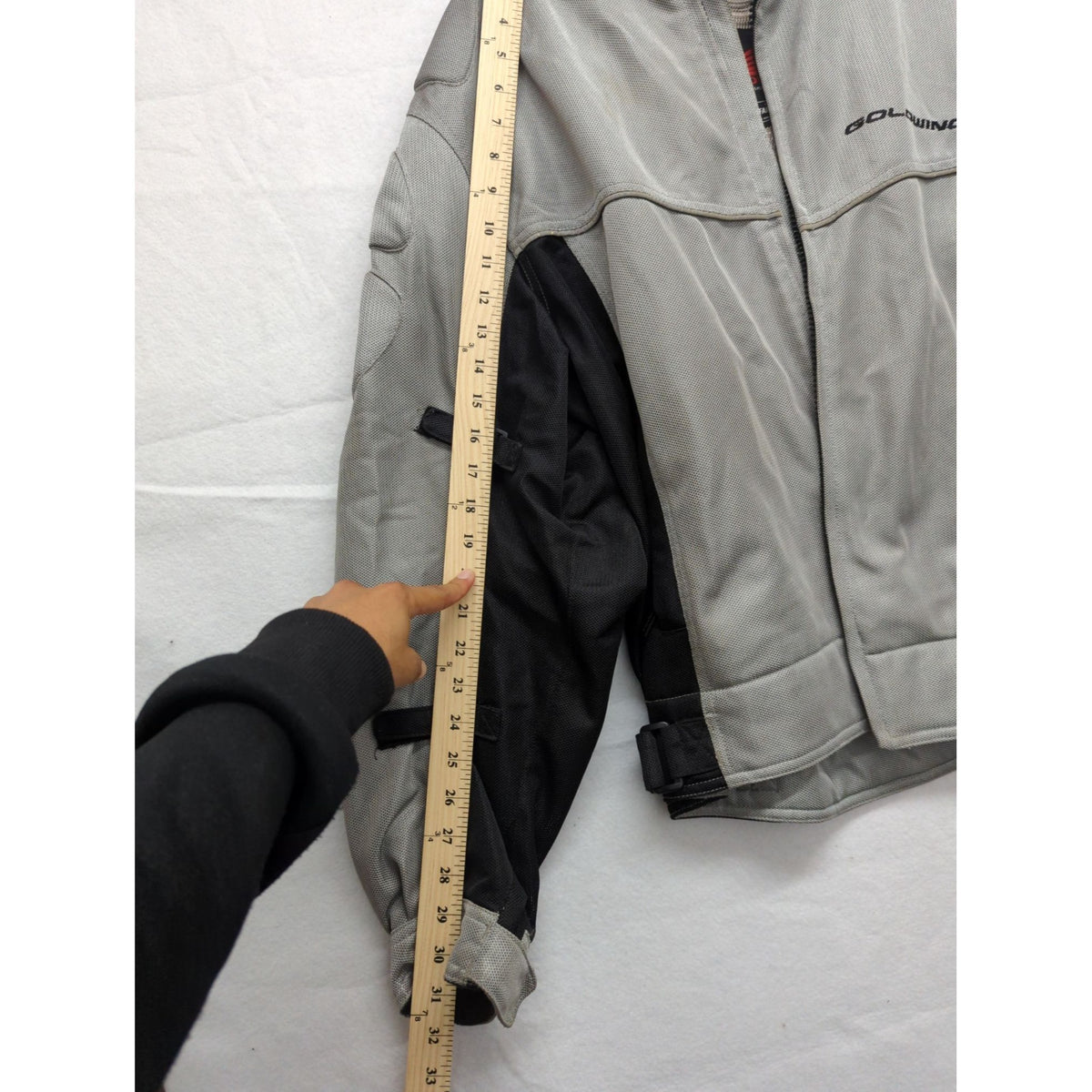 Honda Goldwing Mesh Motorcycle Jacket 2XL Gray & Black Adjustable Fairchild Sports