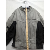 Honda Goldwing Mesh Motorcycle Jacket 2XL Gray & Black Adjustable Fairchild Sports