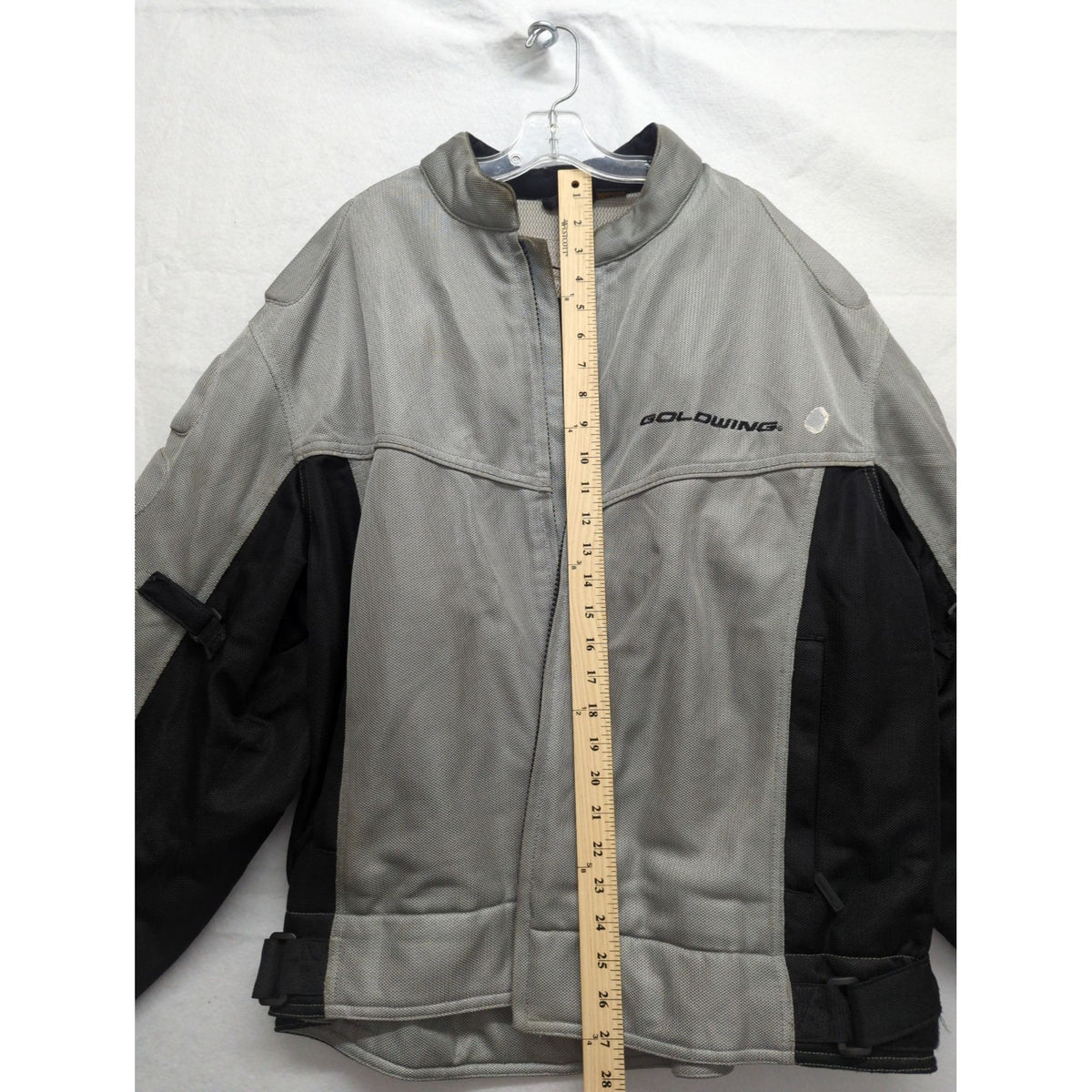 Honda Goldwing Mesh Motorcycle Jacket 2XL Gray & Black Adjustable Fairchild Sports