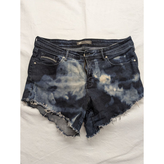 Levis Womens 512 Bootcut Denim Shorts Tie-Dye Style Size 12