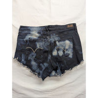 Levis Womens 512 Bootcut Denim Shorts Tie-Dye Style Size 12