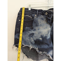 Levis Womens 512 Bootcut Denim Shorts Tie-Dye Style Size 12