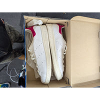 Adidas Stan Smith J White & Pink Sneakers Size 7 US Classic Tennis Shoes I