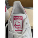 Adidas Stan Smith J White & Pink Sneakers Size 7 US Classic Tennis Shoes I