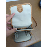 American Leather Co. Crossbody Bag Tan Genuine Leather Compact Adjustable Strap 8"x5"x2"