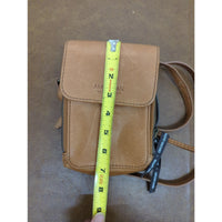 American Leather Co. Crossbody Bag Tan Genuine Leather Compact Adjustable Strap 8"x5"x2"
