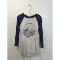 The Decemberists Baseball Raglan Tee Portland OR Navy & White Small