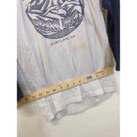 The Decemberists Baseball Raglan Tee Portland OR Navy & White Small