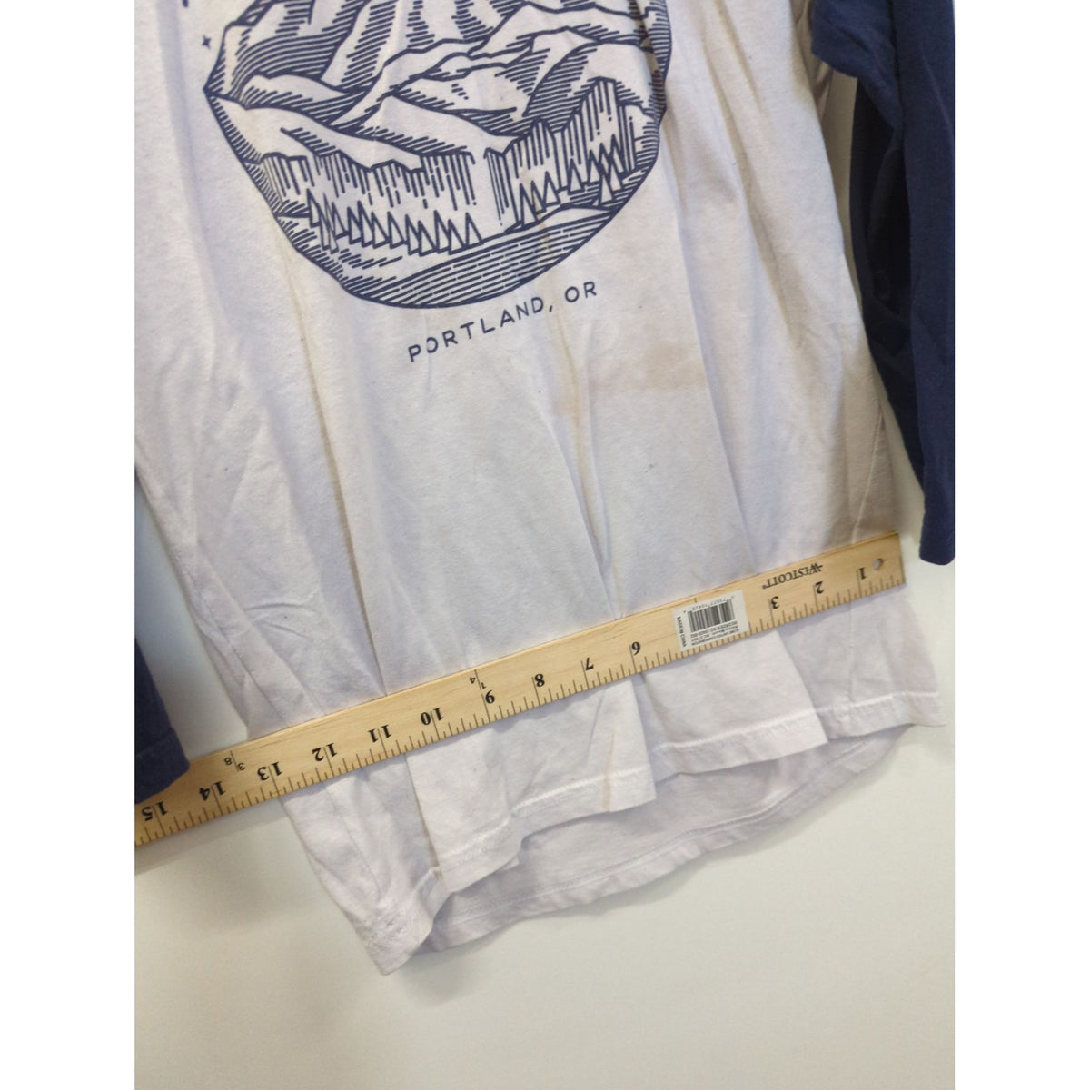The Decemberists Baseball Raglan Tee Portland OR Navy & White Small