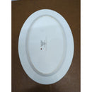 Thomas O Brien New Day Bistro Oval Serving Platter 13-Inch White With Black Checkered Trim