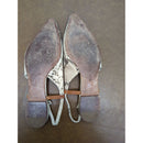 Coach Womens Snakeskin Print Leather Flat Sandals With Adjustable Straps Size 8B