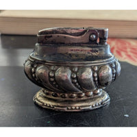 Vintage Silver Tabletop Lighter With Ornate Design Ronson Crown