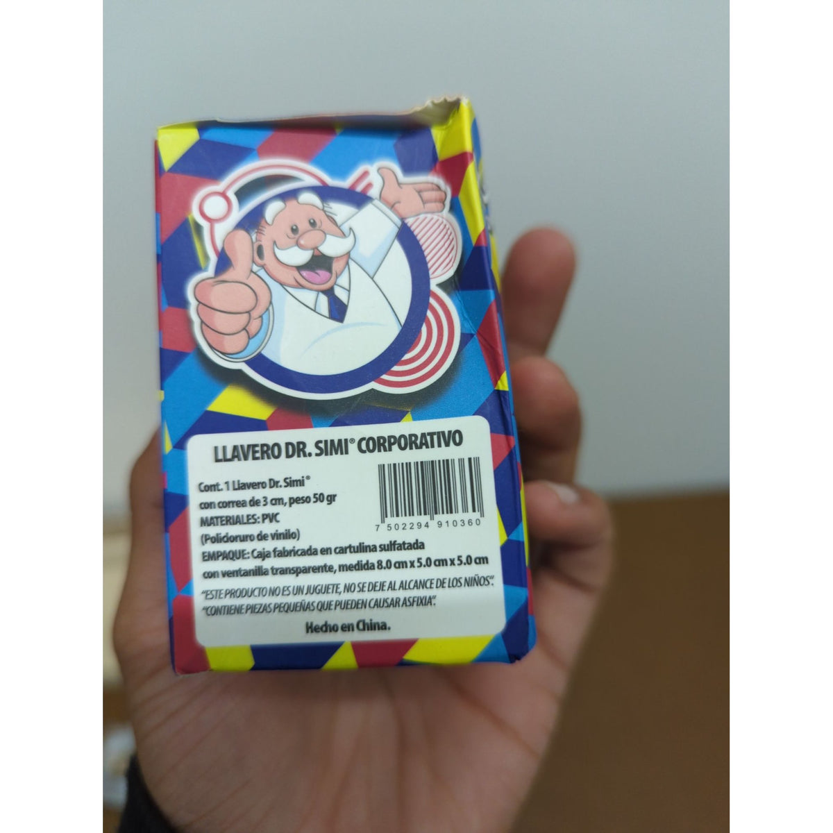 Dr. Simi PVC Keychain With Blue Lanyard & Colorful Packaging 8 x 5 x 5 cm