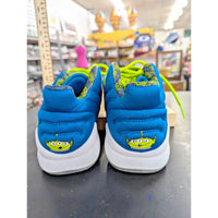 Toy Story Pizza Planet Adidas Sneakers Size 6.5 Youth Neon Green & Blue Mesh