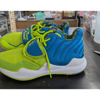 Toy Story Pizza Planet Adidas Sneakers Size 6.5 Youth Neon Green & Blue Mesh